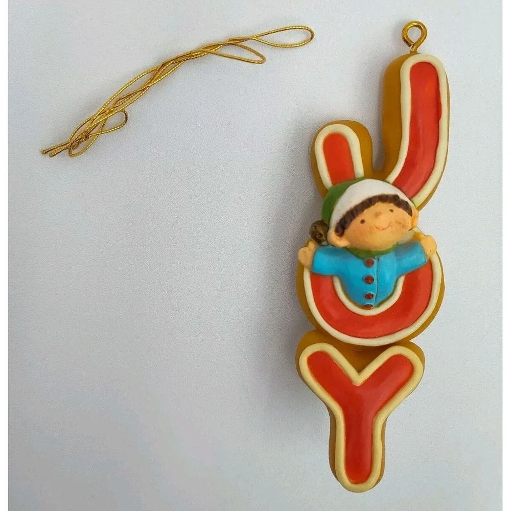 Hard To Find Hallmark JOY 1978 Elf Tree Trimmer Christmas‎ Ornament SEE
